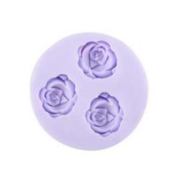 Baking Mold Rose Shape Easy to Clean Silicone Cake Cutter Mold for Party white