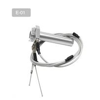 ZSDTRP 22mm Aluminum Throttle Grip Twist Quick Action Gas Throttle Settle With 2 Cables For Dirt Pit Bike 50cc 110cc 125cc gray