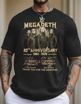 Megadeth rock band 42th anniversary vintage shirt 1983 2026 men T-shirt M black