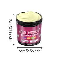 150g Metal Polishing Paste for Chrome Stainless Steel Fast Shine Stainless Steel Chrome Aluminum Restorer Stain Remover 150g beige