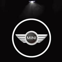 2 vnt. Nauja LED šviesa Automobilio durų projektorius Automobilio pasitikimo šviesa BMW Mini Cooper One S JCW R55 R56 R50 R53 R60 F55 F56 Countryman gzpxv22 balta