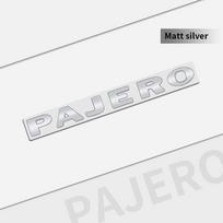 Auto Metal For Mitsubishi PAJERO Emblem Car Styling 3D Badge Lettering Decals Trunk Sticker Accessories Glossy Black YE3 white