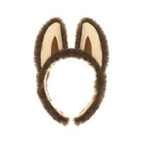 Kawaii Monsters BB Headband Cosplay Bubu Devil Baby Plush Ear Hair Band Cute Elf Ear Face Wash Headdress Friend Birthday Gifts beige