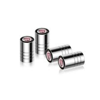 4Pcs Aluminum Car Wheel Tire Air Valve Dust Cap Auto Accessories For Fiat ABARTH Argo 124 500 595 Fiorino Grande 600 500L Ducato white