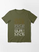 Simple Minds Simple Minds Alive Kicking Classic Essential T-Shirt XL samanų žalios spalvos