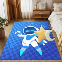 Space Adventure Astro Bot Rug Game Carpet, Floor Mat for Bedroom Living Room Entryway Rug, Home Decor Idea Gift for Christmas birthday 80cmx120cm