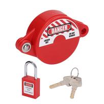 Foldable Gate Valve Lockout Device Safety Padlock Set Secure Lock Device Hose Faucet Lock Padlock red