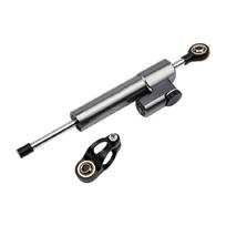 160-280 mm motociklo vairo valdymo amortizatorius su aliuminio korpusu, anodizuota apdaila ir tvirtinimo detalėmis garažo techninei priežiūrai