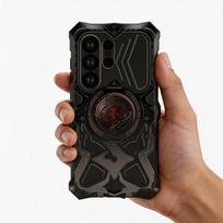 Metal Full Protect Armor for Samsung Galaxy S26Ultra Case with Stand Heavy Duty Defender Mecha Style Cover Galaxy S26 Ultra