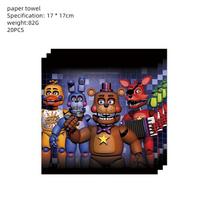 FNAF Five Nights Freddyed Birthday Party Decorations Balloons Plate Banner Tableware Set for Baby Shower Party Favors Kids Gifts Other