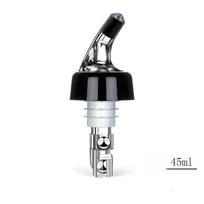20/30/45ml Automatic Measured Bottle Pourer Quick Shot Spirit Measure Bartender Pourer Whisky Liquid Wine Cocktail Dispenser 45ml black