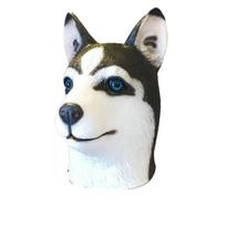 Toys Donkey Head Cover Prank Crazy Party Props Halloween Masks Animal Costume Props Dog Head Cover A black