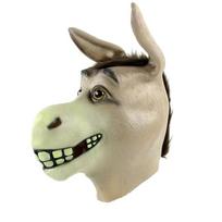 Toys Donkey Head Cover Prank Crazy Party Props Halloween Masks Animal Costume Props Dog Head Cover B