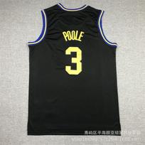 Embroidered Golden State Warriors Jersey 3 Jordan Poole Basketball Uniform Men Women Sportswear XXL