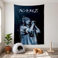 Billie eilish (1) Customizable name decorative wall tapestry ideal choice for wall decor in bedrooms living rooms dorms and home 100cmx150cm