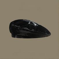 Korean Pu Glossy Beret Hat For Ladies With Ventilation Stylish Vintage Headwear black