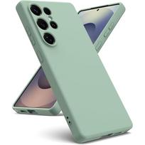 Prabangus skysto silikono dėklas Samsung Galaxy S25 Ultra S24 S25 S23 S22 S21 FE S20 Plus + S24+ S25+ minkštos gumos dėklas buferis Samsung S20 žalia