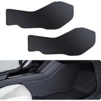 BASENOR 2025 2026 Tesla Model Y Center Console Side Anti-Kick Mats, Waterproof & Dust Resistant Protector Cover Front Seat For Model Y Juniper 2026 2025 2024 Model 3 Hi black