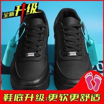 Darth Vader summer breathable new thick-soled low-top board shoes sports and leisure trendy shoes 42 black