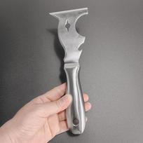 1/2Pcs Professional Multi-Tool Scraper with Ergonomic Handle Heavy Duty Paint Wallpaper Adhesive Removal for Home Renovation. gray