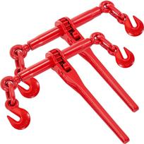 SucceBuy 2 Pack Chain Binder Kit Ratchet Load Binder 3/8-1/2 Inch 13000LBS Loading Capacity Adjustable Length for Tie Down Haul canada