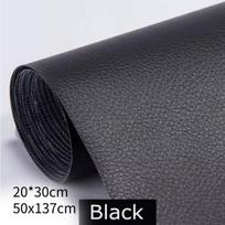 Ilgalaikis savaime prilimpantis odos audinys baldų apmušalams ir restauracijai 137*50cm/54*19inch juoda