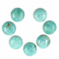 Natural Amazonite Round Cabochon Gemstone, Aqua Green Amazonite Cabochon, Polished Round Loose Stone for Jewelry Making 10mm (1 Piece) jūros banga