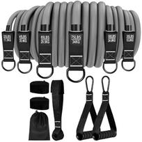 Exercise Bands - Stretch Strap, Elastic Training Loops | Heavy Load Conditioning Cord Mobility Strength Rope Set Pilates Yoga Stability Endurance geltona