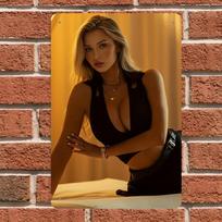 Sexy Metal Wall Art Decor for Man Cave Bar Cafe Office  8x12 Inch Vintage Tin Sign 20X30CM black