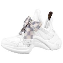 LOUIS VUITTON Archlight 1.0 Sneakers 'White With Plaid Ribbon' Women's 1AACPW 38 gray