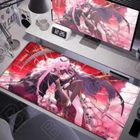 Hololive Cute Girl Mori Calliope Mousepad HD Printing Laptop Office Rubber Desk Mat Large Anime Gaming Extended Carpet 900x400mm 30cmx60cm(11.8x23.6inch) white