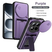 For Xiaomi Redmi Note 15 4G Case Shockproof Armor Card Slot Bracket Stand Holder Phone Cases For Redmy Note15 Slide Lens Cover Redmi Note 15 4G
