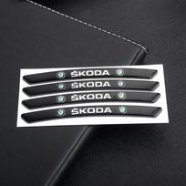Automobilio stilius 4 vnt. aliuminio ratlankio lipdukas Skoda Rapid Fabia 1 2 Citigo Octavia 2 A7 A5 A4 Roomster Yeti 3 Superb