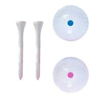 Gender Reveal Balls Exploding Ball Set Girl or Boy Baby Reveal Ideas Including 1 Pink and 1 Blue and 2 Wooden Tees gray