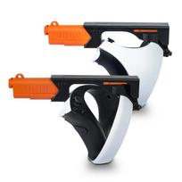 VR ginklo laikiklis PS VR2 magnetiniam siurbimui Valdiklio ginklo laikiklis su peties dirželiu Įvairiems VR žaidimams Pistoletas PSVR2 priedai Type 1-Black black