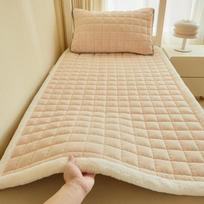 Prabangus pieno aksomo sulankstomas tatami čiužinio pagrindas bendrabučiams ir namams Single Pillowcase 48x74cm beige