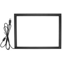 Infrared Touch Frame USB Interface Plug and Play Interactive IR Touch Screen Overlay for Touch Whiteboards Digital Signage Kiosks 18.5 inch gray