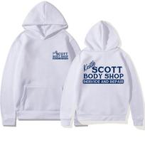 Keith Scott Body Shop TV Show Warm Hoodies One Tree Hill Hoodies Sweatshirts Printed Lucas Nathan Scott Hoodies S white