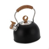 Whistling Tea Kettle Teapot 2.5L with Whistle Spout for Gas Induction Stovetop Cookware Household brown