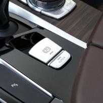 ABS Silver Electronic Handbrake Button Cover For BMW 5 series G38 G30 2018 black