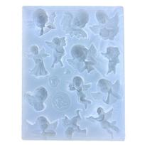 Resin Shaker Filling Mold,Silicone Angel Mold Epoxy Resin Mold Filler Quicksand Casting Filling Mold for Jewelry Making 1 white