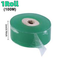 100 PE Skiepijimo juostelės plėvelė Tampri lipni Sodas Medis Ritinio juosta Augalai Sodinukai Vynuogė Pomidoras Skiepijimo priedai 2cm*100m blue