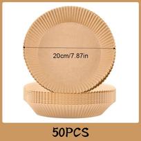50/100Pcs Special Paper For Air Fryer Baking Oil-proof Oil-absorbing Paper Household Barbecue Plate Food Oven Kitchen Pan Pad