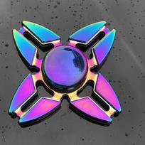 Metalinis Naujas Vaivorykštės Fidget Spinner Gradiento Spalvos R188 Tylus Guolis EDC Rankinis Spinner Piršto galiuko Giroskopas Anti-nerimo Vaikų Suaugusiųjų Žaislai