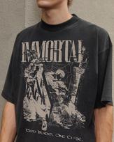 berserk | guts | Anime Street Tee | Oversized Graphic T-Shirt | Vintage Wash XL gray