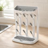 Nursing Bottle Rack Easy to Clean Drainage Stand Compact Design beige