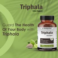 Vedapulse Triphala Capsules 750 mg With Naturals Colon Helps for Digestive Wellness and Overall Health (Pack of 1)