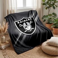 Las Vegas Raiders Flannel Fleece Blanket Cozy Warm Throw Blanket For Couch Bed Travel All Season Use 100x150cm