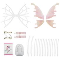 Su LED šviesomis Elektriniai pasakų sparnai Šviečiantys elfo sparnai Judantys drugelio sparnai Scenos rekvizitai Fairy Wings A white