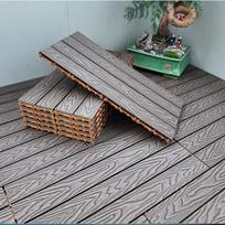 Lauko jungiamoji grindų danga, Lauko plastiko medienos grindys, Balkono vonios grindų kilimėlis, Ekologiškas, Atsparus korozijai, Terasa be gegnių 30.00X60.00 cm / Wood-Plastic Composite / Wpc ruda